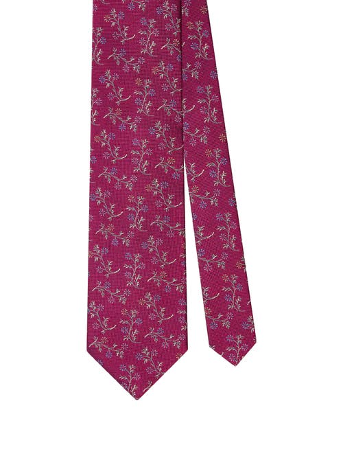 Robert Talbot Robert Floral Vine Best Of Class Necktie In Pink