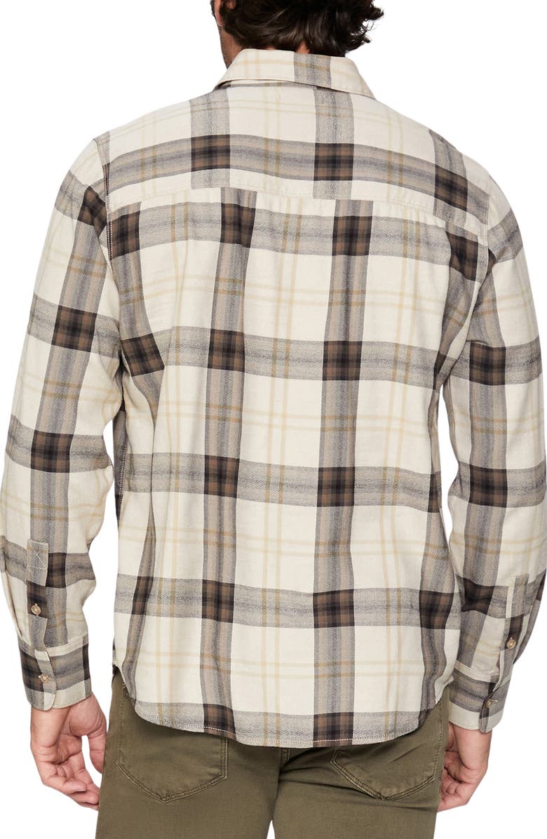 PAIGE Everett Plaid Flannel Button-Up Shirt, Alternate, color, Wntrsmk