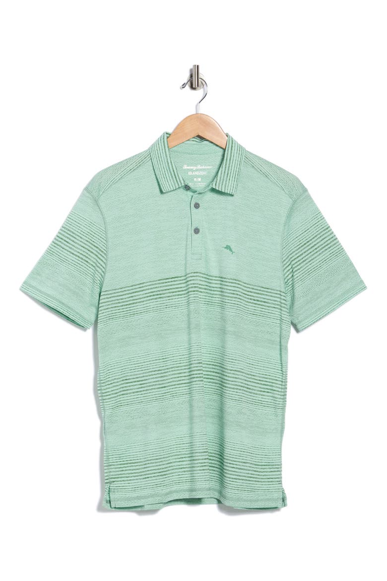 Sea Island Stripe IslandZone® Performance Polo, Alternate, color, SPRUCE FROST