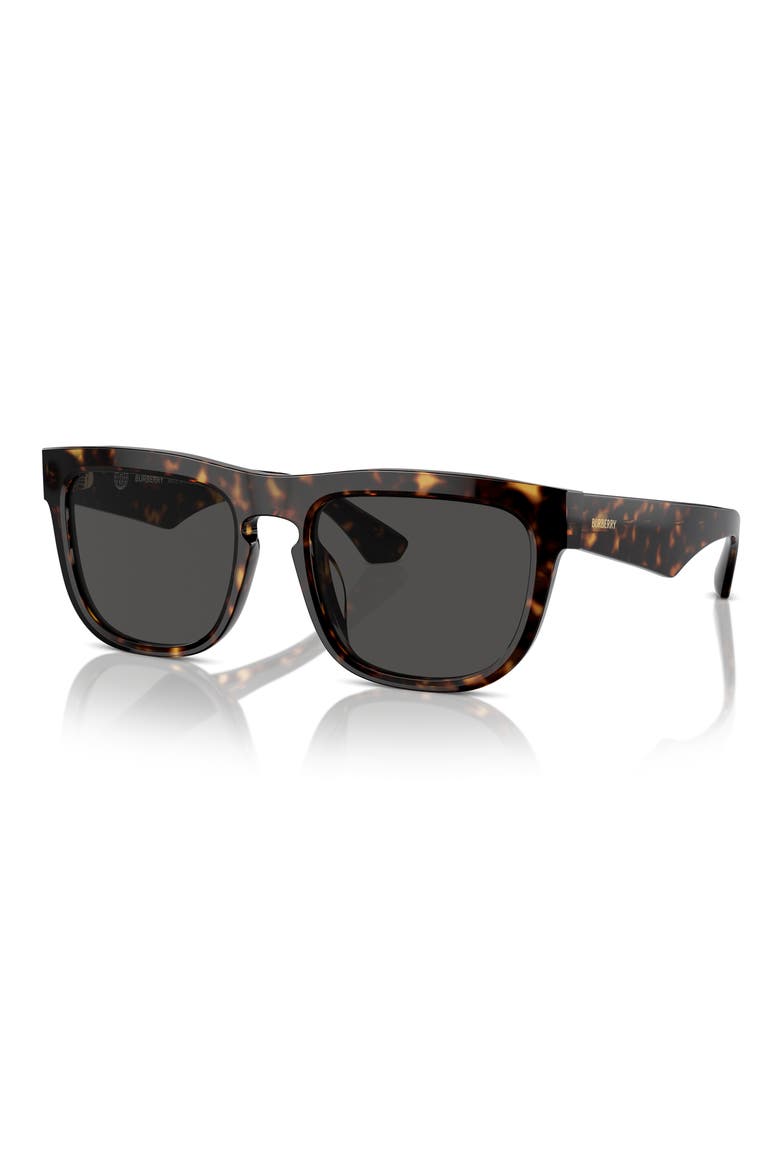 56mm Square Sunglasses, Alternate, color, DK HAVANA
