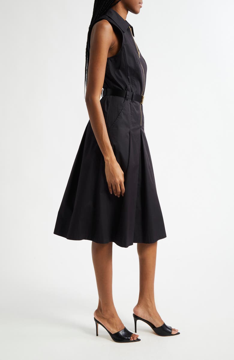 L'AGENCE Kylo Belted Shirtdress, Alternate, color, Black