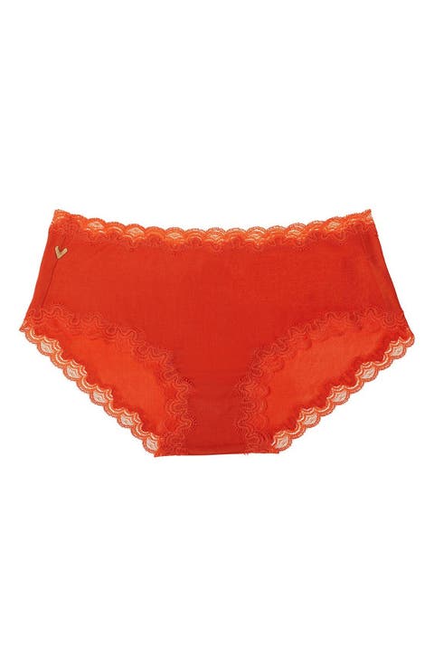 Soft Silk Lace Trim Silk Briefs (Regular & Plus Size)
