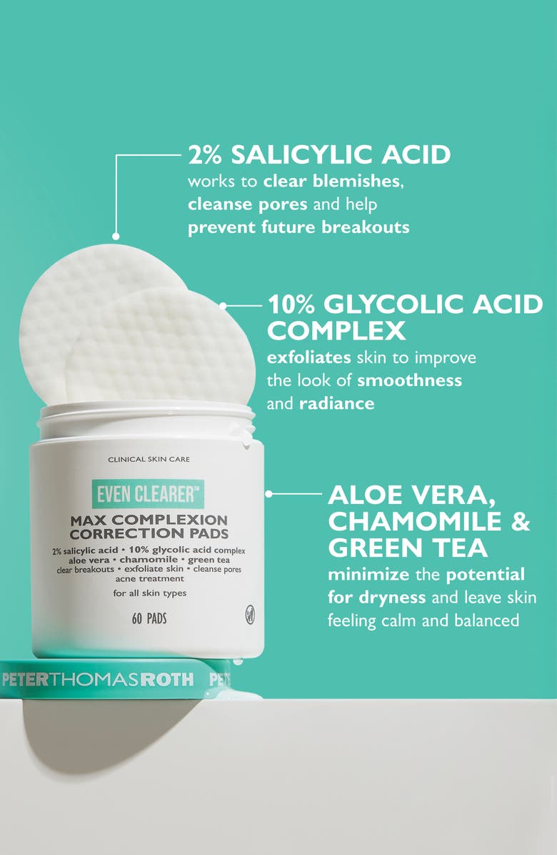 Peter Thomas Roth Even Clearer<sup>™</sup> Max Complexion Correction Pads, Alternate, color,
