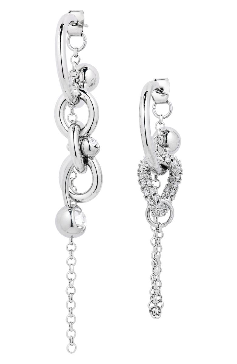 Justine Clenquet Abel Mismatched Hoop Earrings, Main, color,