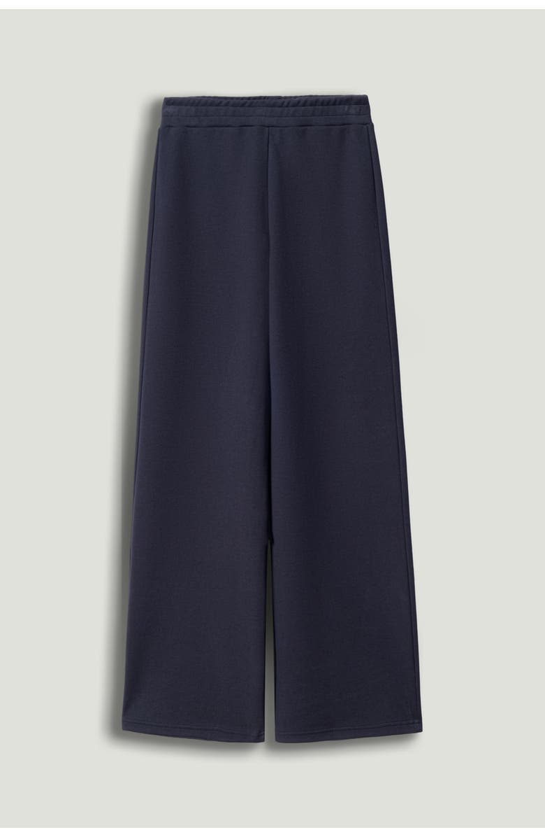 Nocturne Wide-Leg Jersey Pants, Alternate, color, Navy Blue