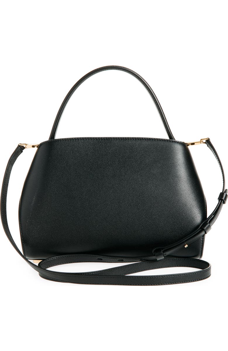 FERRAGAMO Extra Small Hug Leather Top Handle Bag, Alternate, color, Nero Borgogna