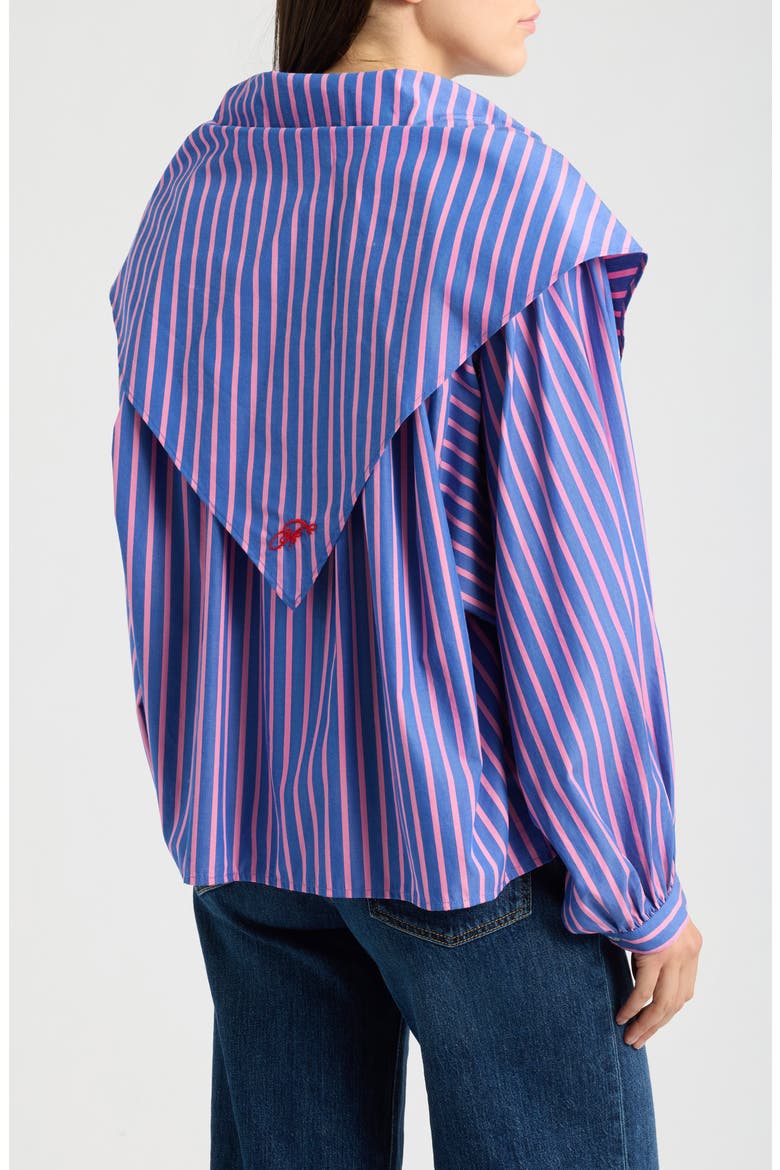 Guri Stripe Shirt, Alternate, color, ROSE