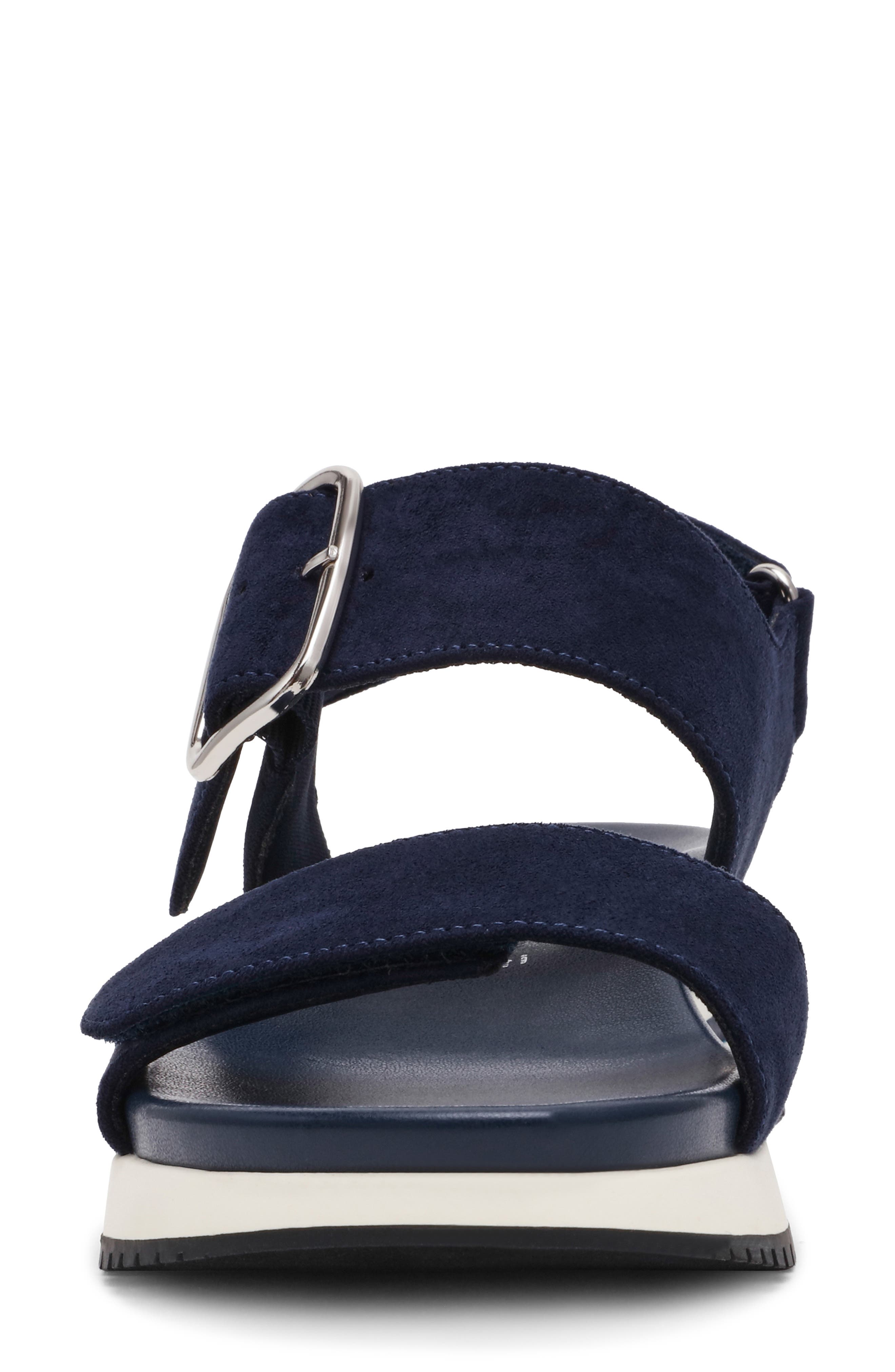 Evanti Ankle Strap Platform Sandal, Alternate, color, NAVY