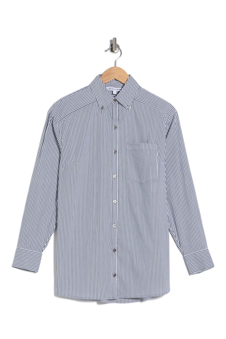 Llyod Cotton Blend Shirt, Alternate, color, CHARCOAL/ WHITE