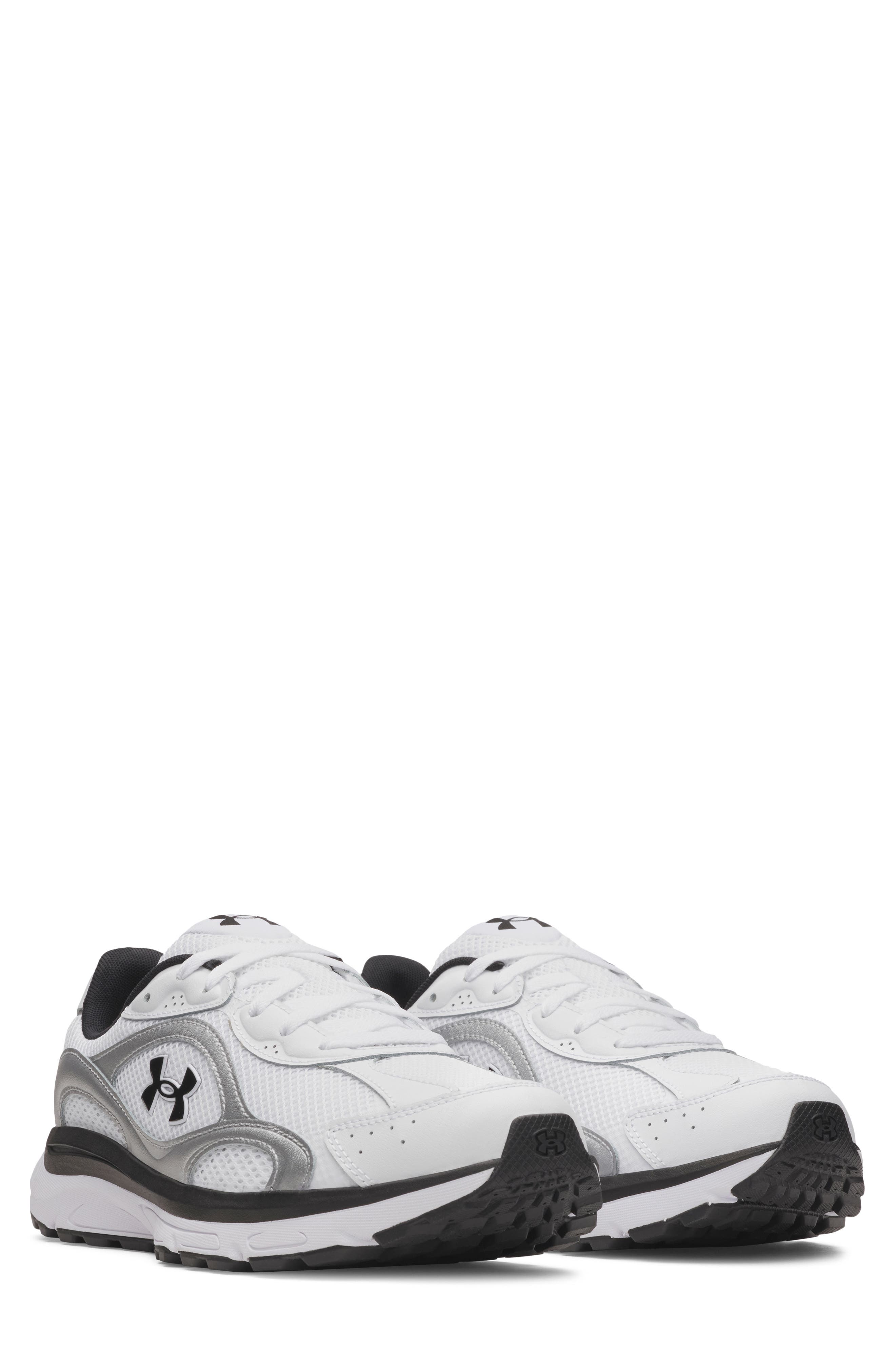  White/ Metallic Silver/ Black