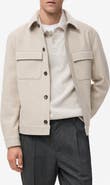 MANGO Flannel Pocket Overshirt