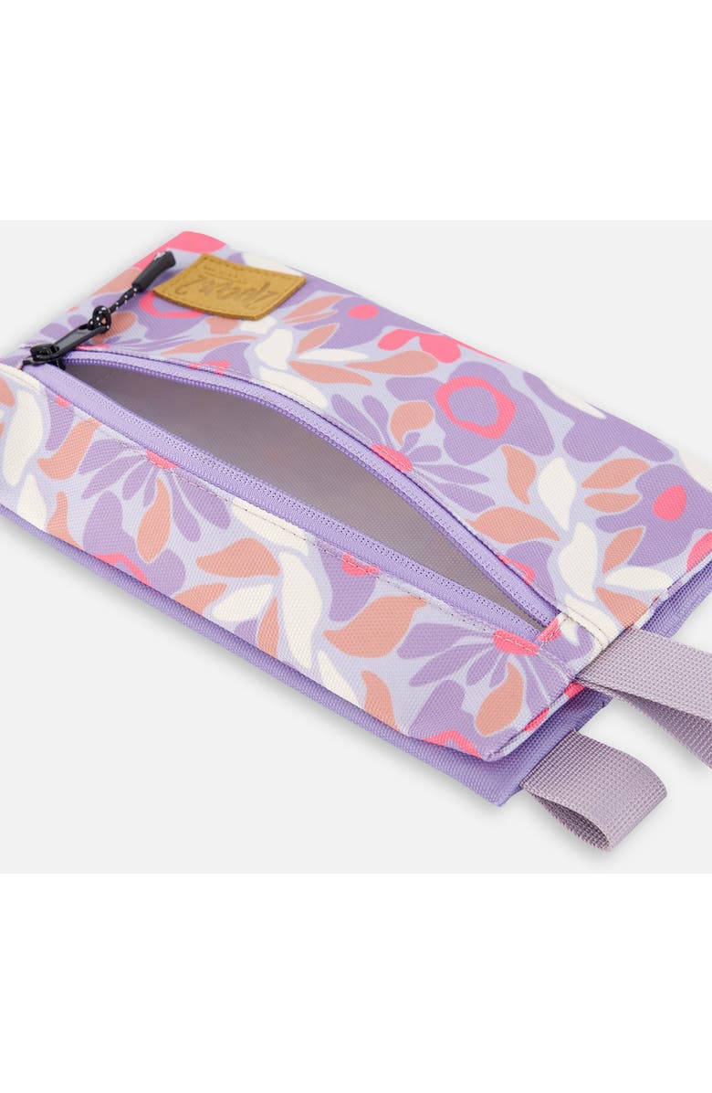 Deux par Deux Double Pencil Case Cat, Alternate, color, Lilac