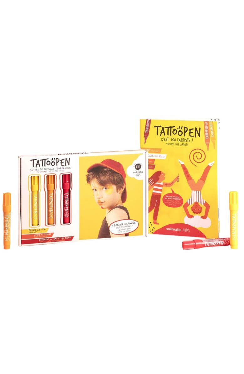 nailmatic Tattoo Pen Set For Kids, Main, color, Arty