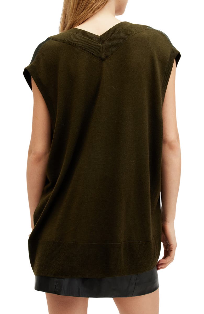 AllSaints Bern Tank Top, Alternate, color, Tarmac Green