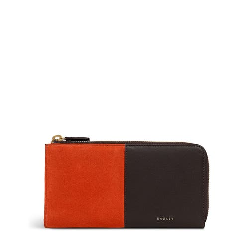 Radley Chilworth Street Large Zip Around Wallet In Orange