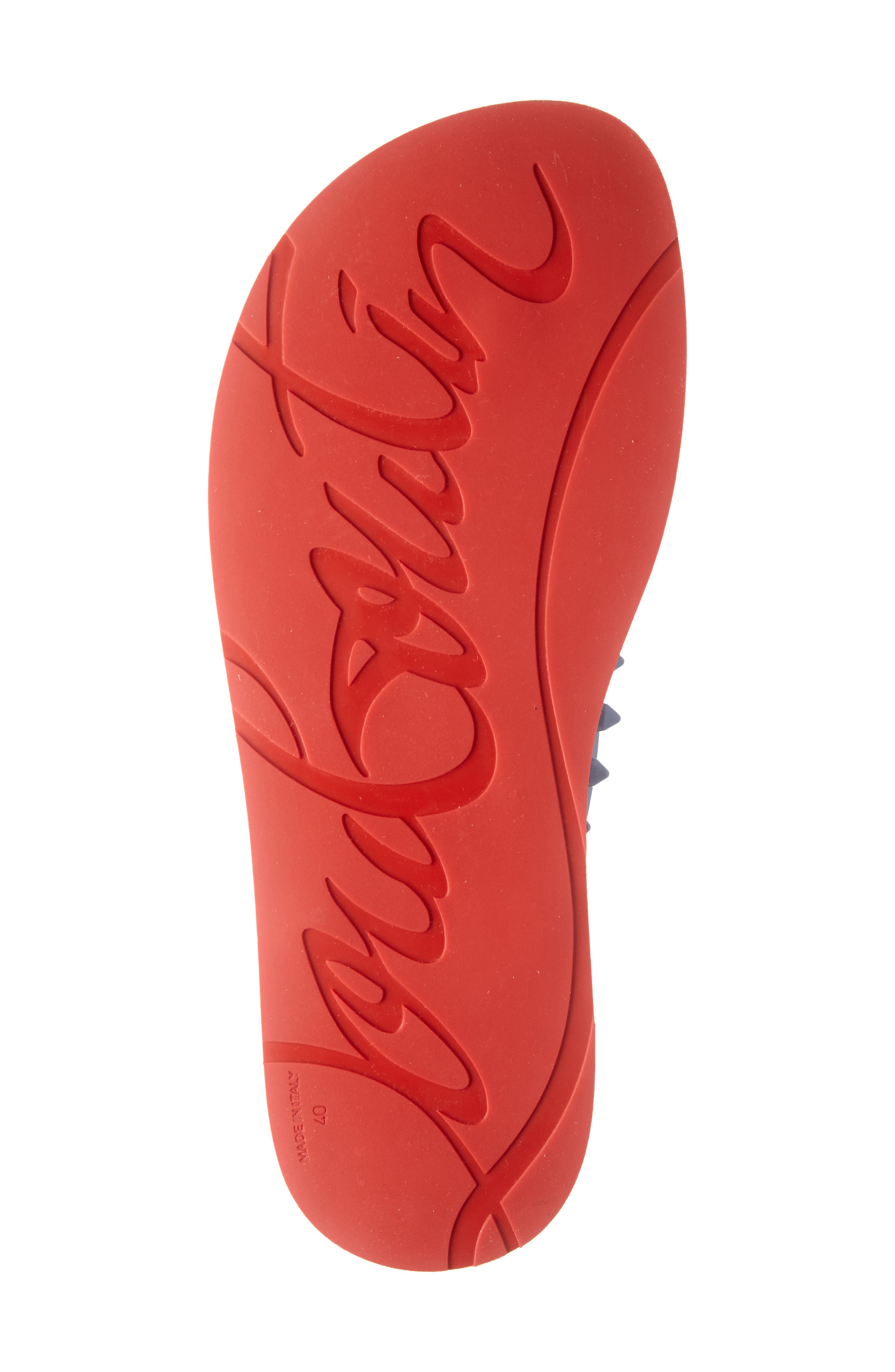 Christian Louboutin Loubi Flip Flop, Alternate, color, 