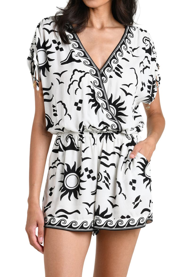 Waves Rio Cover-Up Romper, Alternate, color, IVORY