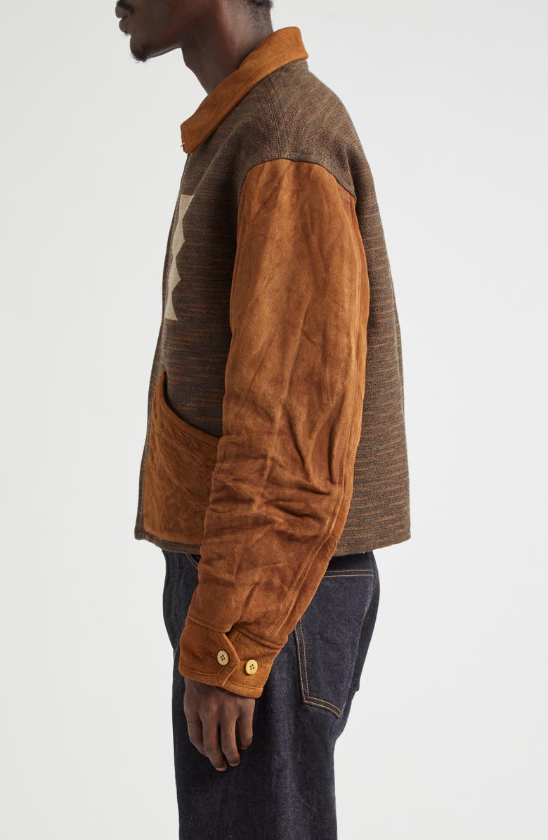 VISVIM Stanza Mixed Media Jacket, Alternate, color,