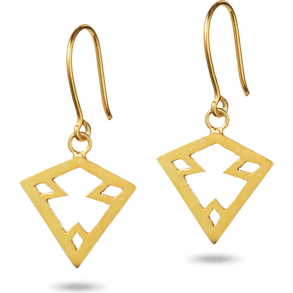 Turquoise Mountain Godiparan Drop Earrings In Gold