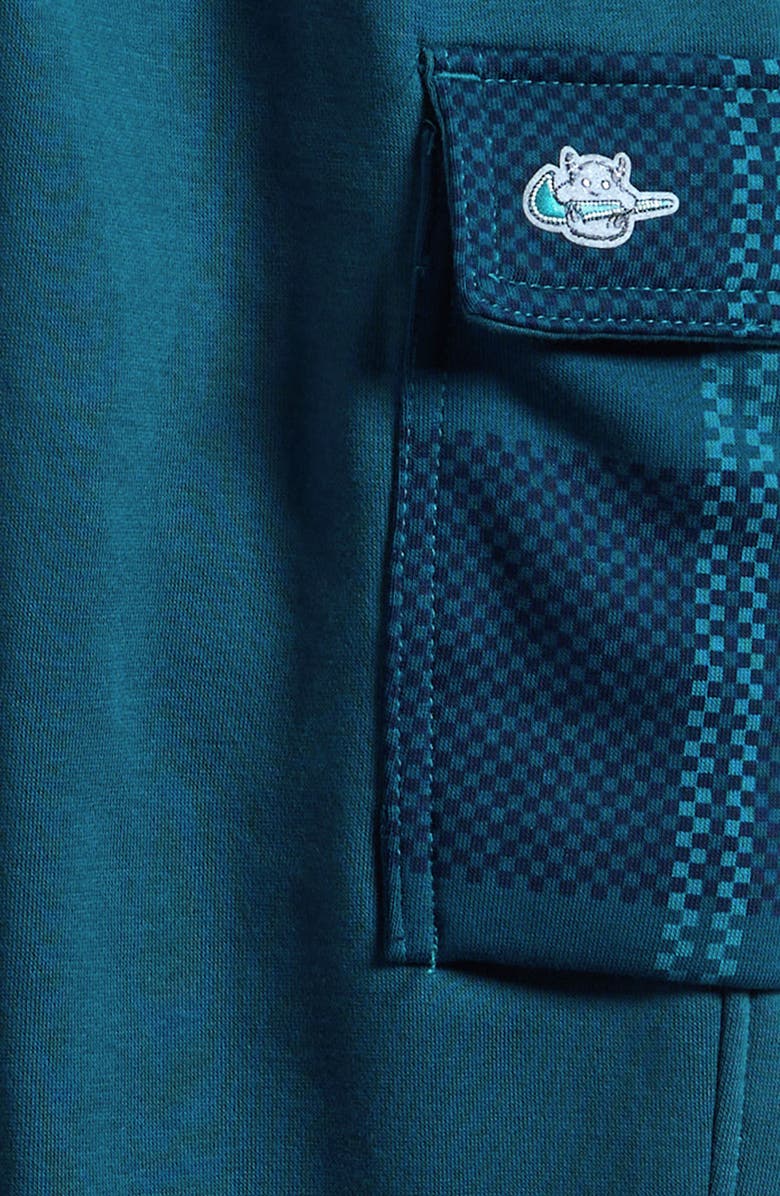 Nike Kids' Club Fleece Cargo Joggers, Alternate, color, Green Abyss/ Blue Beyond