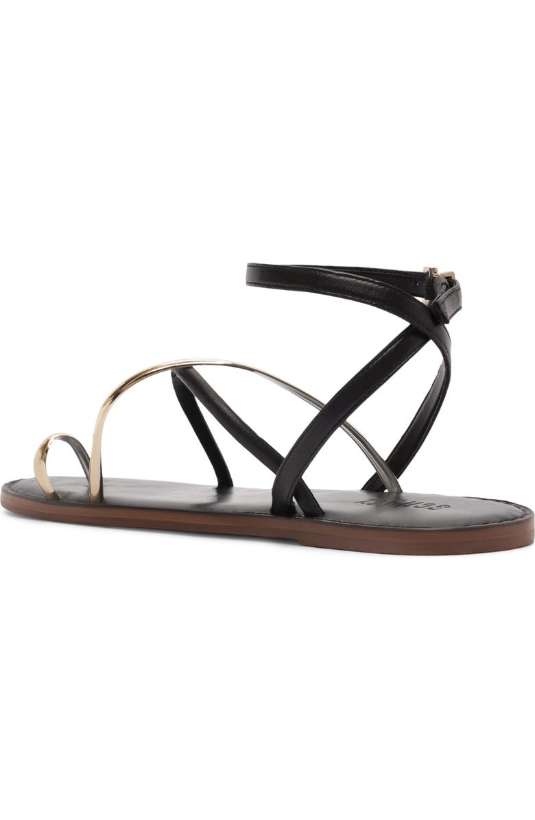Schutz Valeria Toe Loop Ankle Strap Sandal, Alternate, color, Black