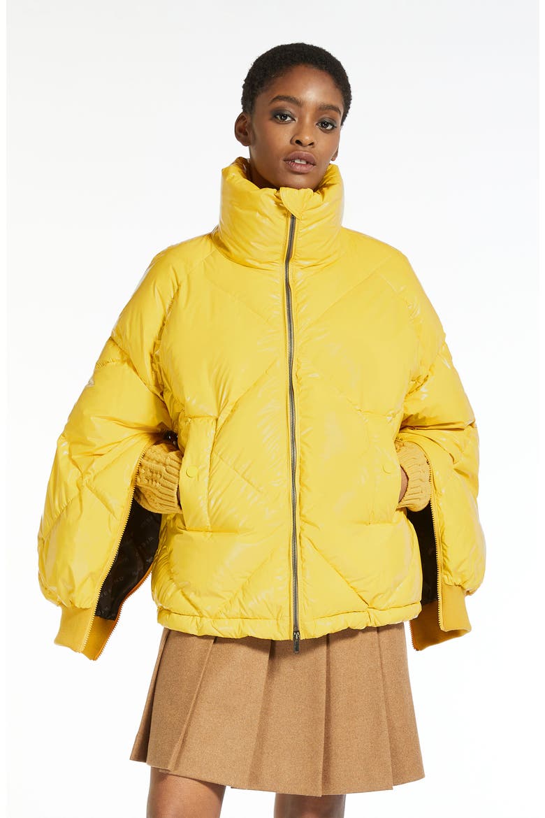 Kurt Water Repellent Convertible Sleeve Down Puffer Jacket, Alternate, color, YELLOW