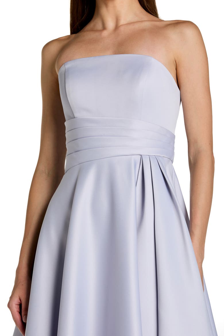 Satin Strapless A Line Ballgown, Alternate, color, Periwinkle
