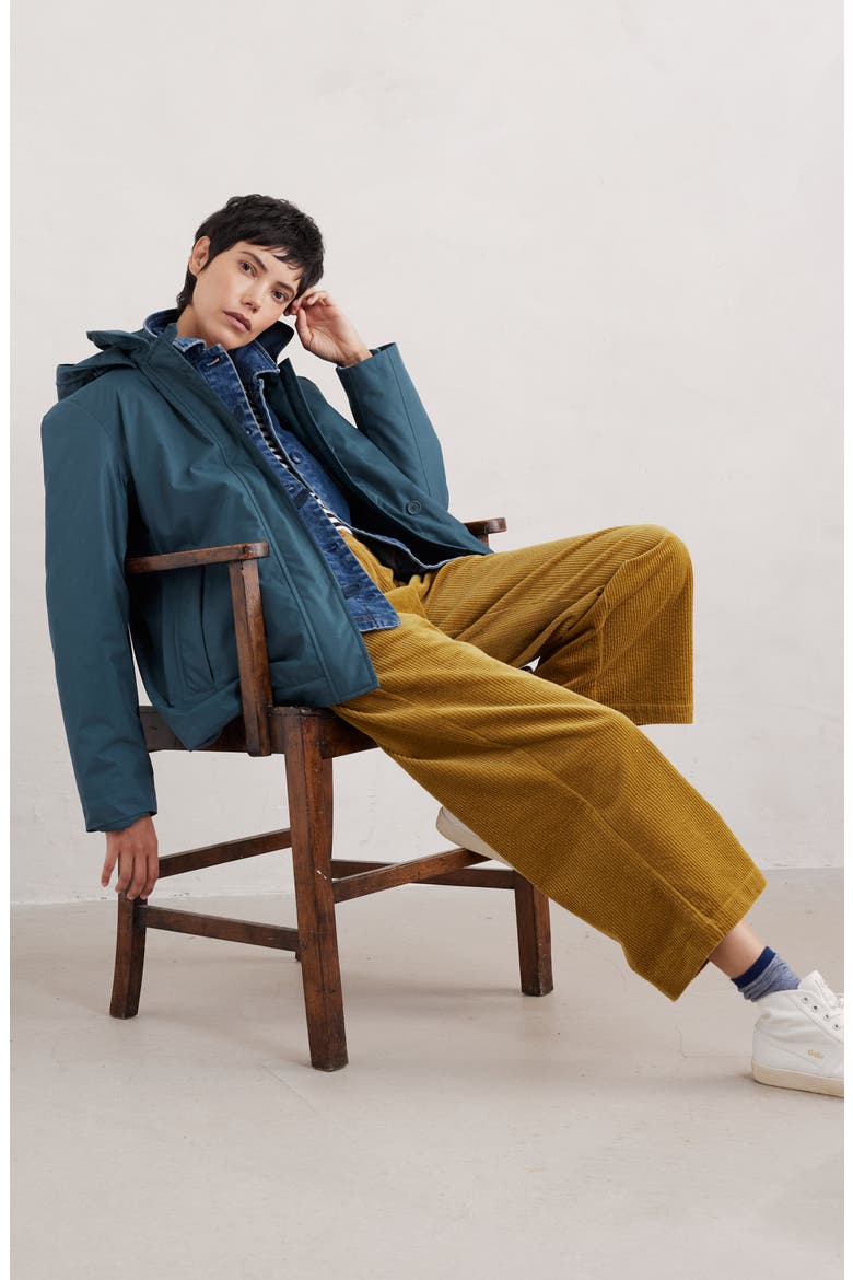 Forecastle Waterproof Hooded Jacket, Alternate, color, SEA STORM BLUE