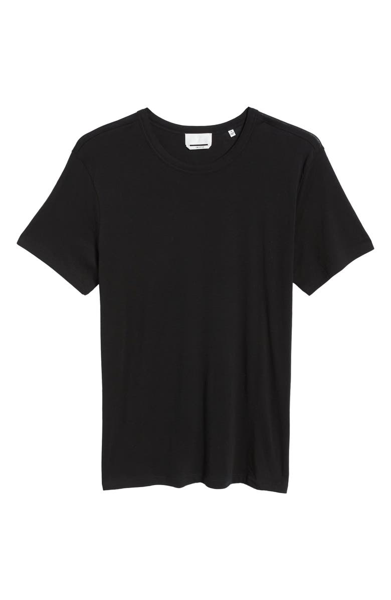 7 For All Mankind Men's Feather Weight Crewneck T-Shirt, Alternate, color, Black