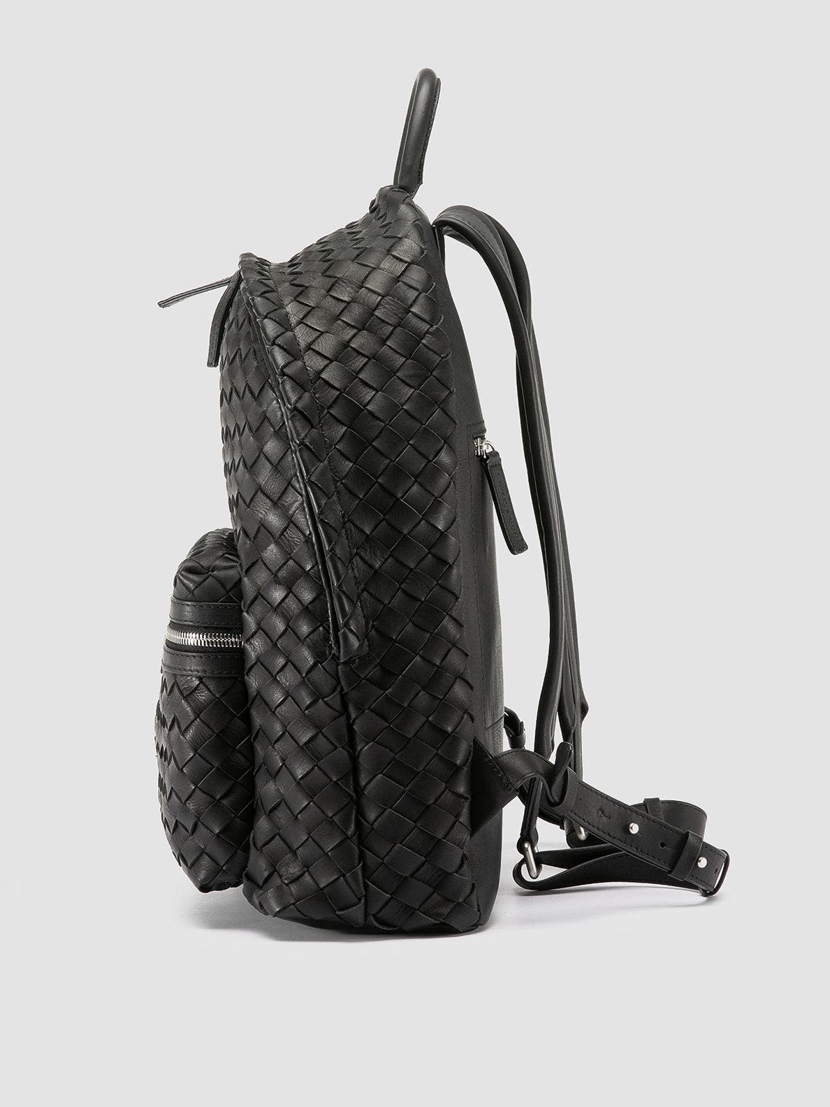 Officine Creative Armor 04 Woven Backpack, Alternate, color, Black