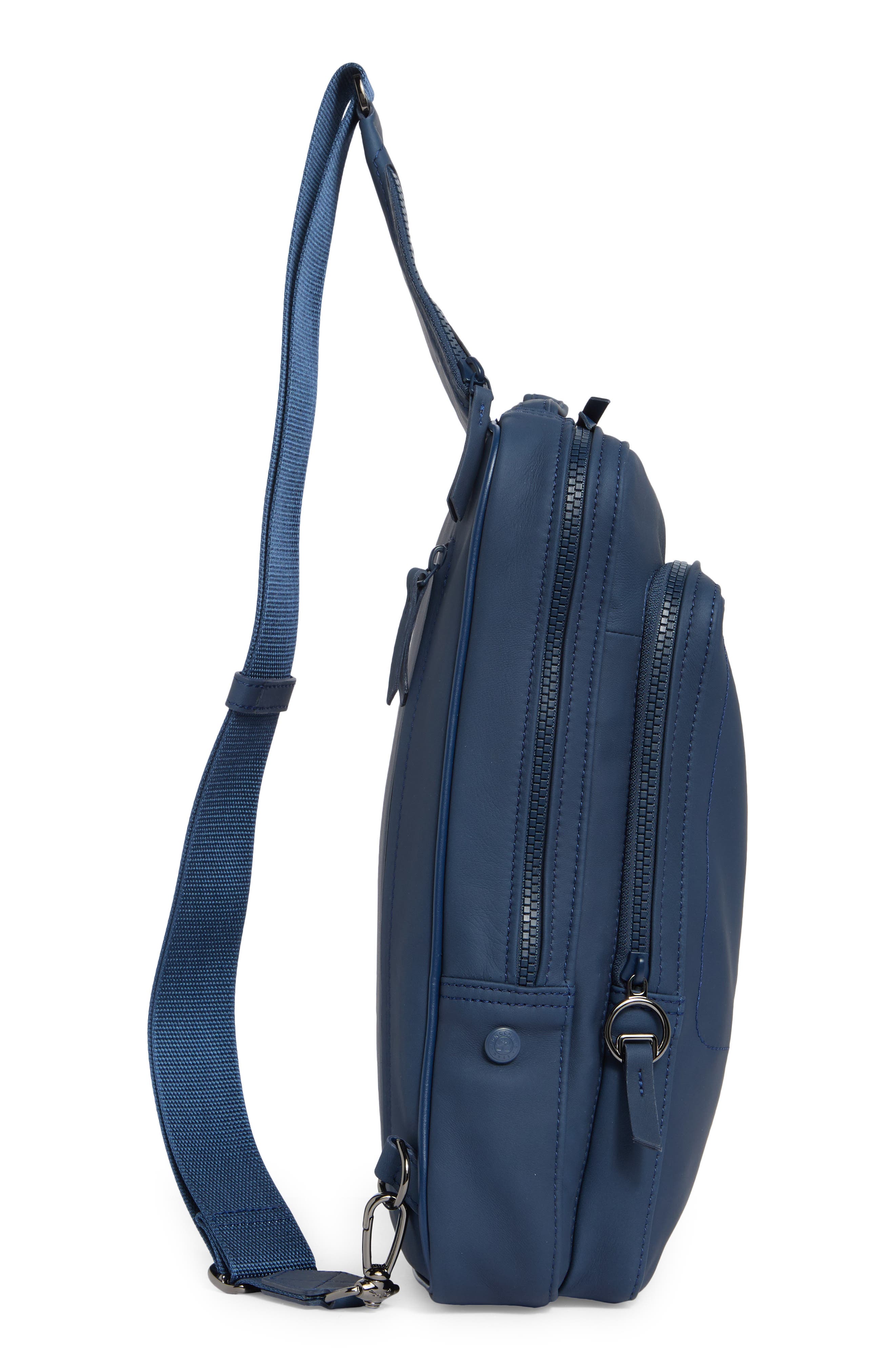 Longchamp Small Parisis Leather Sling Bag, Alternate, color, Baltik