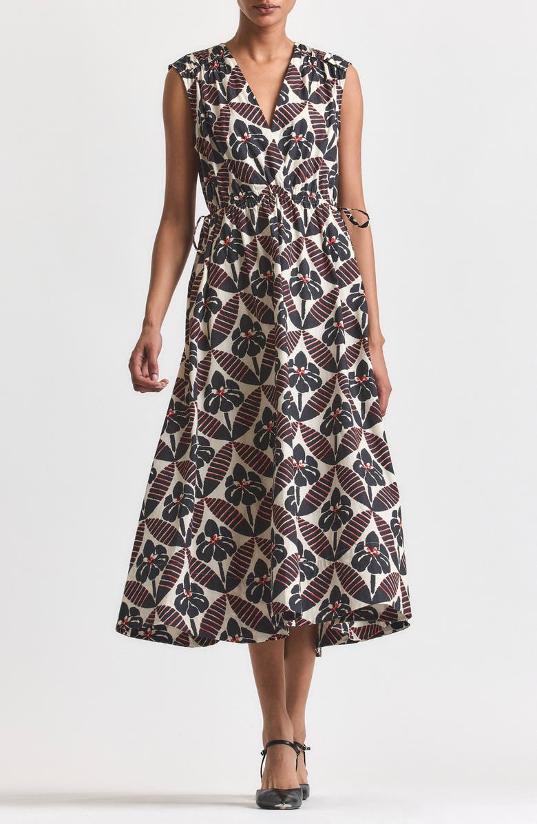 Nara Print Cotton Maxi Dress