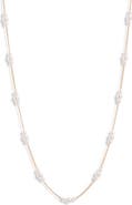 Nordstrom Imitation Pearl Station Necklace