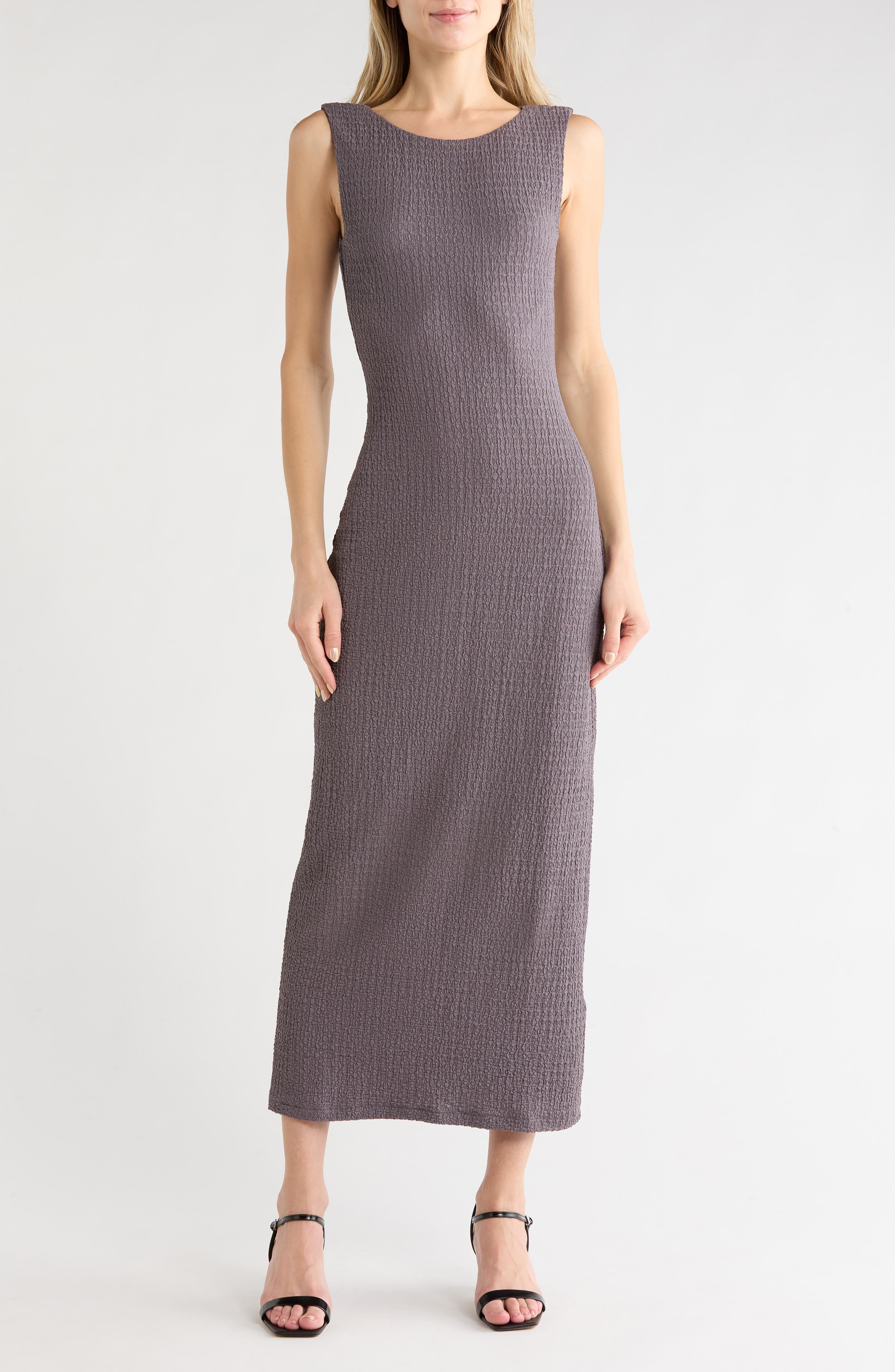 Crinkle Midi Dress
