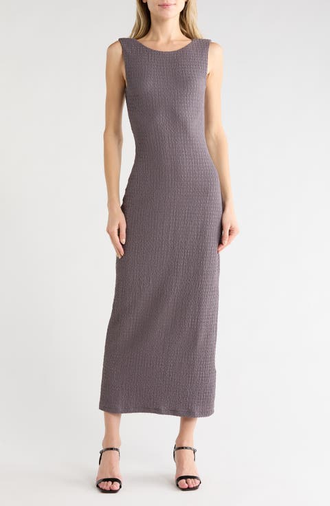 Crinkle Midi Dress
