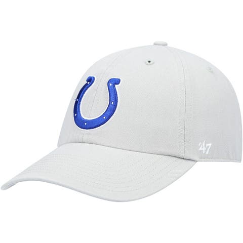 Men's '47 Gray Indianapolis Colts Secondary Clean Up Adjustable Hat