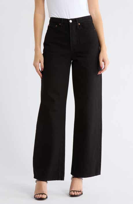 BUCK MASON Jet Set High Waist Wide Leg Jeans