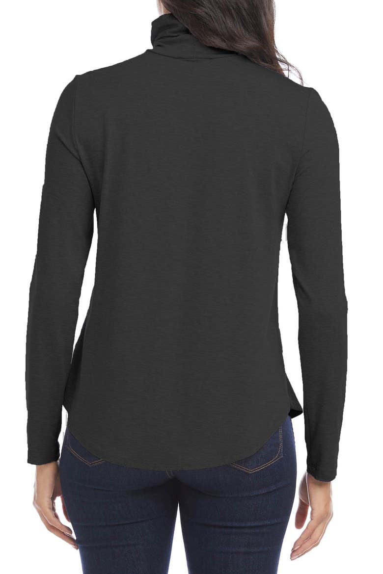 Long Sleeve Turtleneck, Alternate, color, BLACK