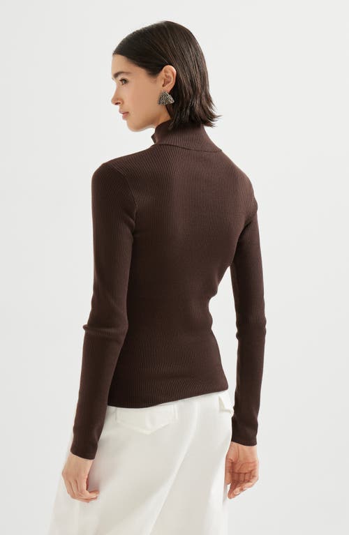 Brunello Cucinelli Lightweight Sweater In Brown