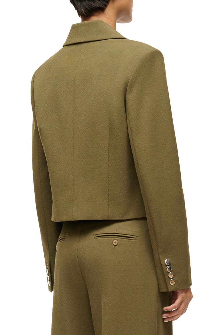 Marino Crop Jacket, Alternate, color, SERGEANT GREEN