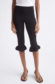 Jacquemus The Playa Ruffle Cuff Capri Pants