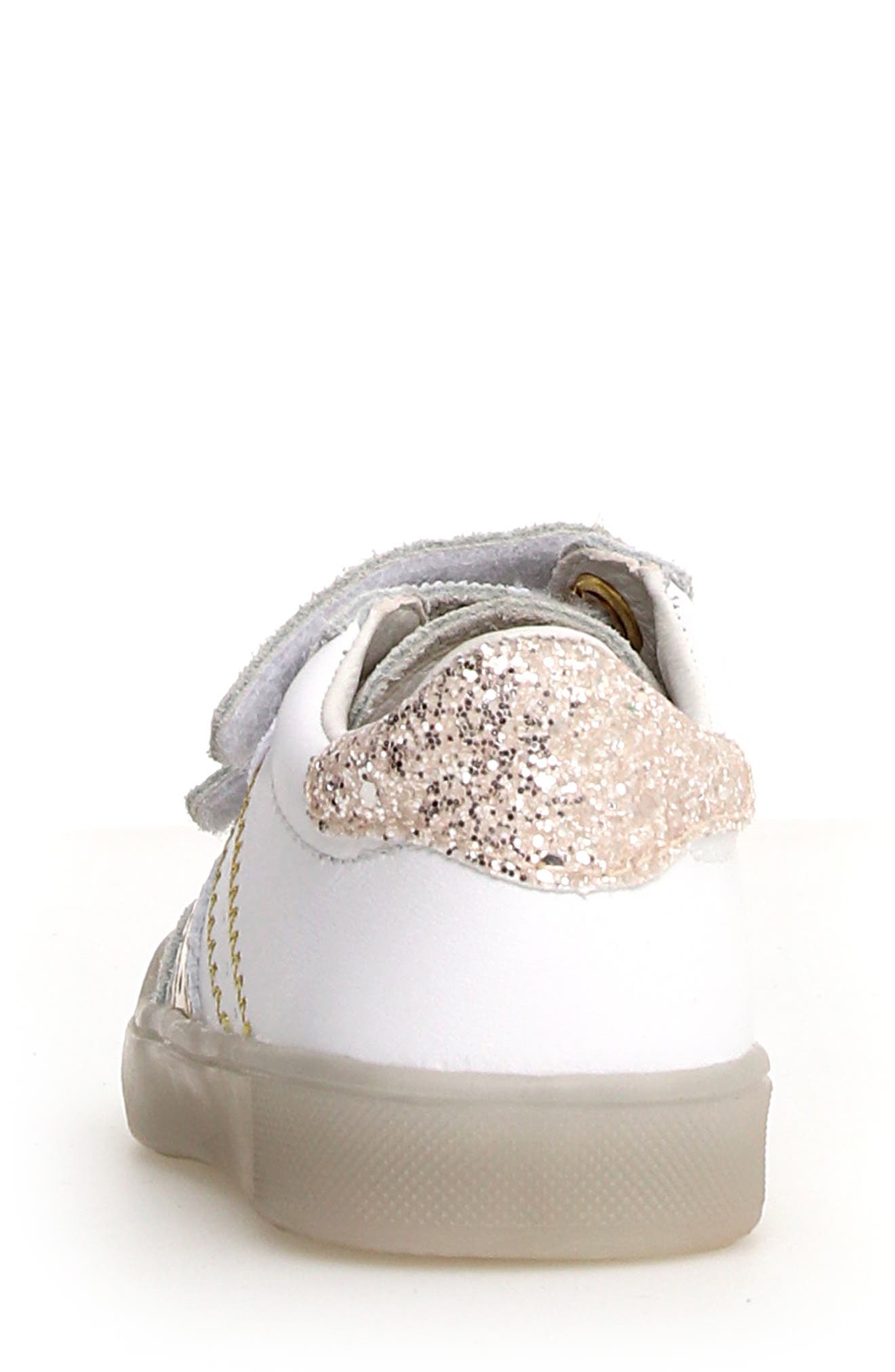 Naturino Kids' Riby Sneaker, Alternate, color, White-Platinum