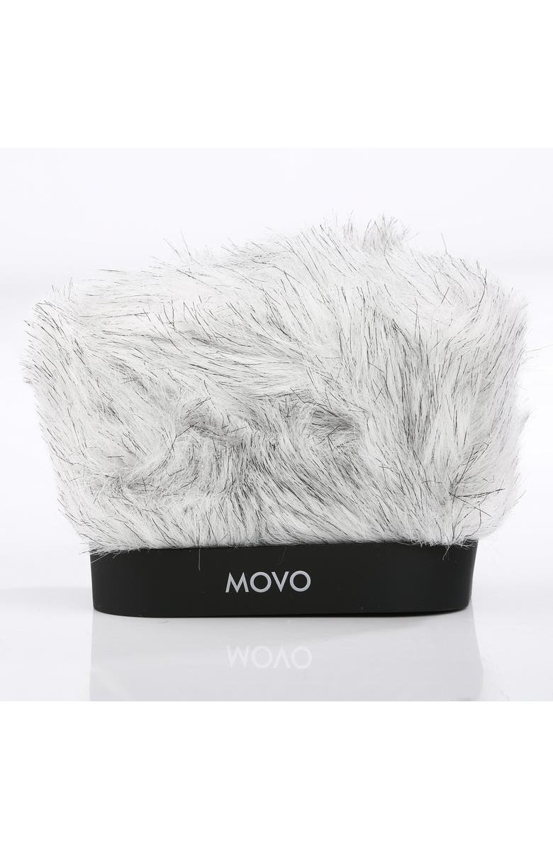 MOVO WS-R30 Professional Furry Windscreen with Acoustic Foam Technology for Portable Digital Recorders, Alternate, color, Black