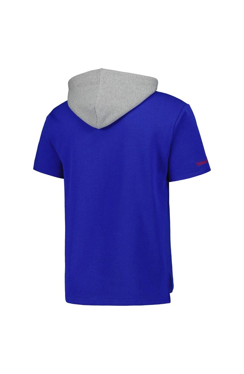 Mitchell & Ness Men's Mitchell & Ness Royal Buffalo Bills Postgame Short Sleeve Hoodie, Alternate, color, Royal