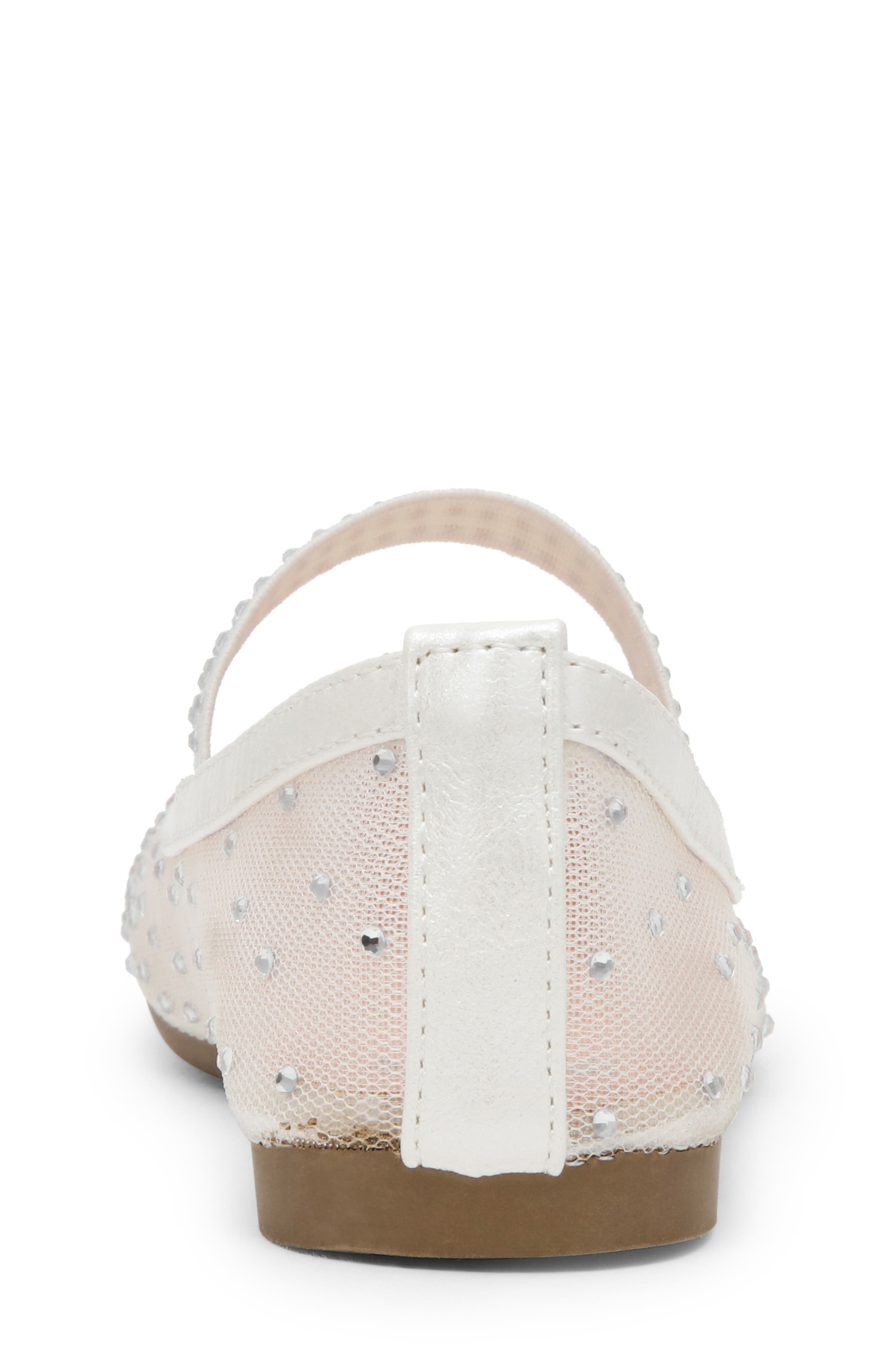 DV by Dolce Vita Kids' Whirl Embellished Flat, Alternate, color, White