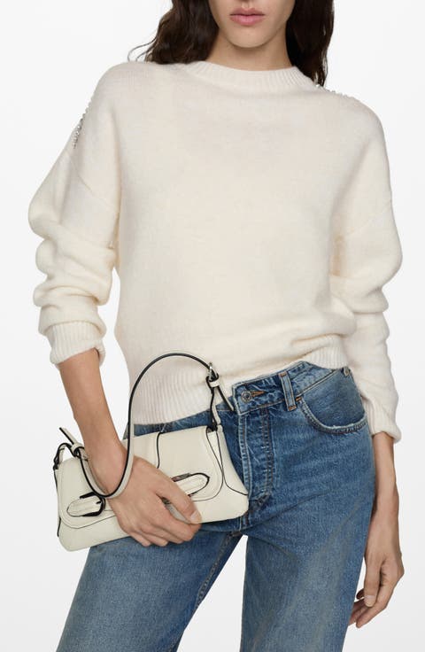 Embellished Shoulder Sweater