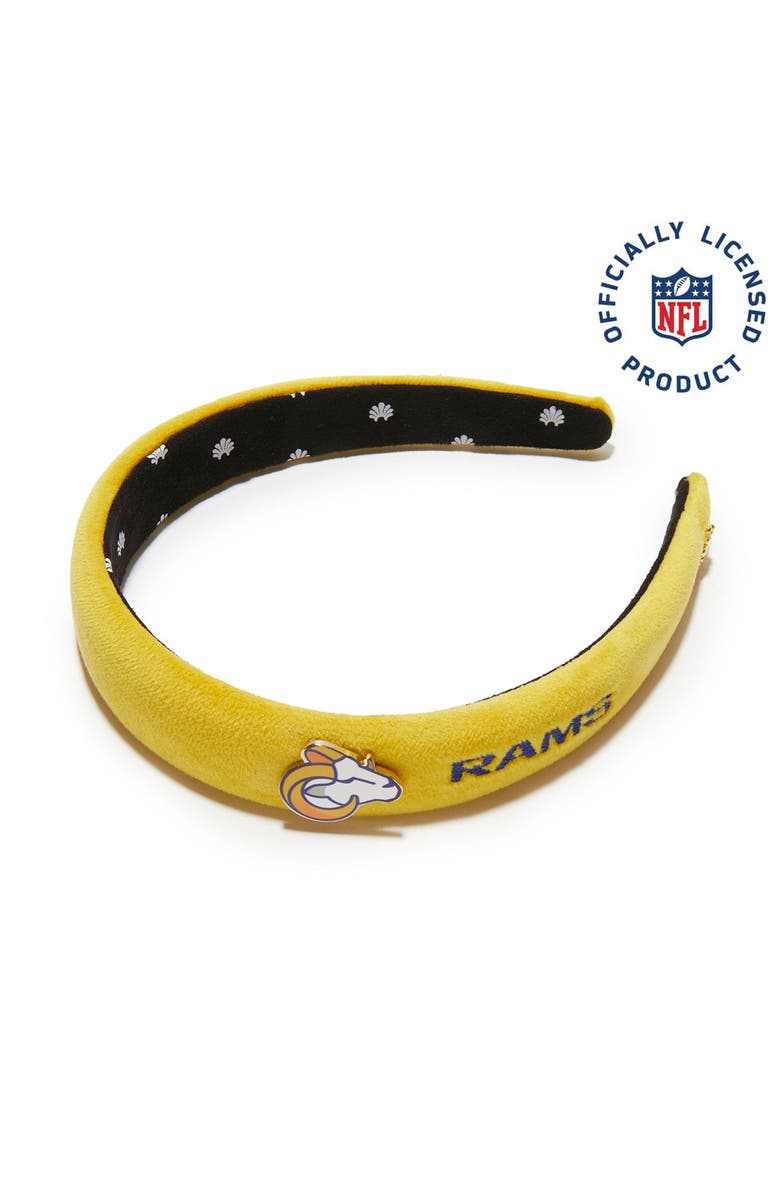 Lele Sadoughi Los Angeles Rams Charlotte Headband, Main, color, Sol 700