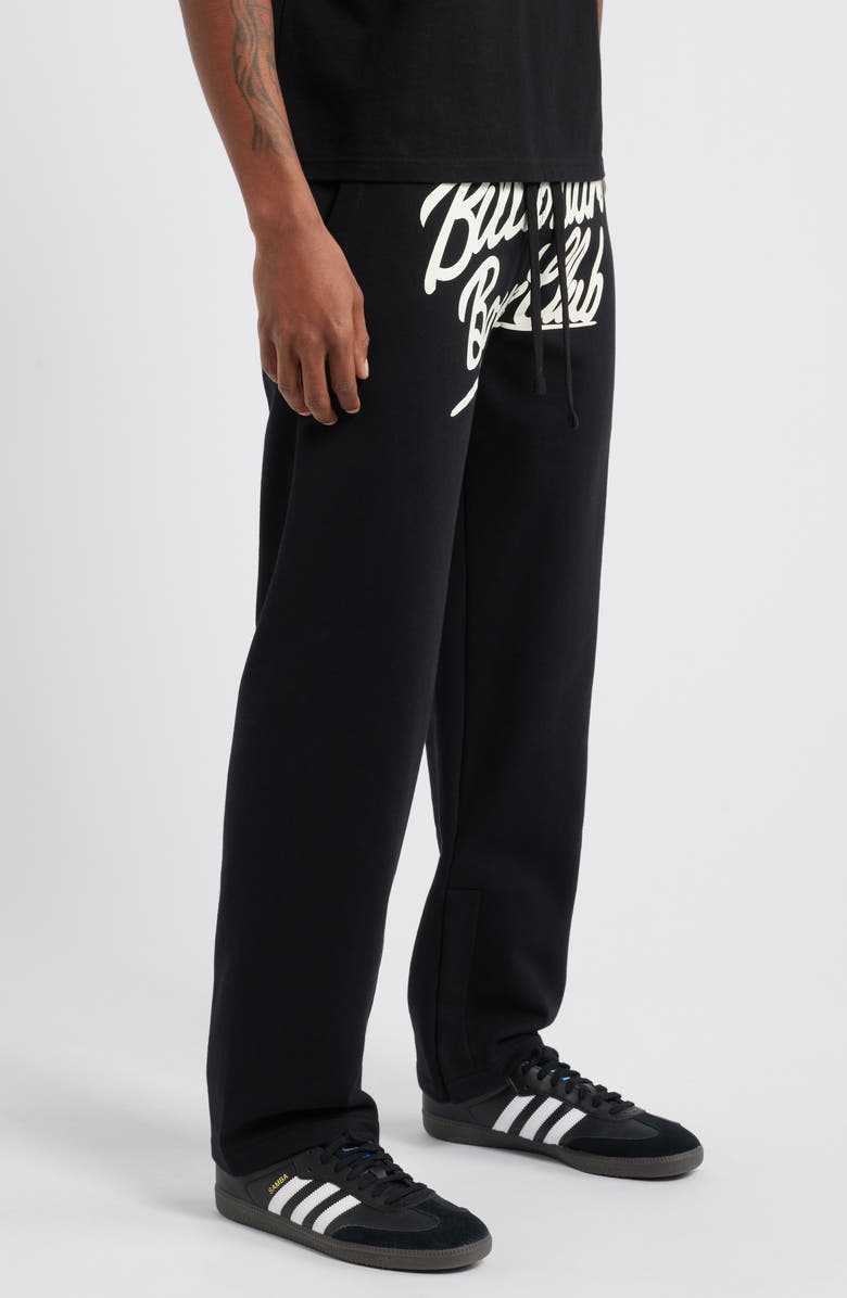 Billionaire Boys Club Logo Script Graphic Lounge Pants, Alternate, color, Black
