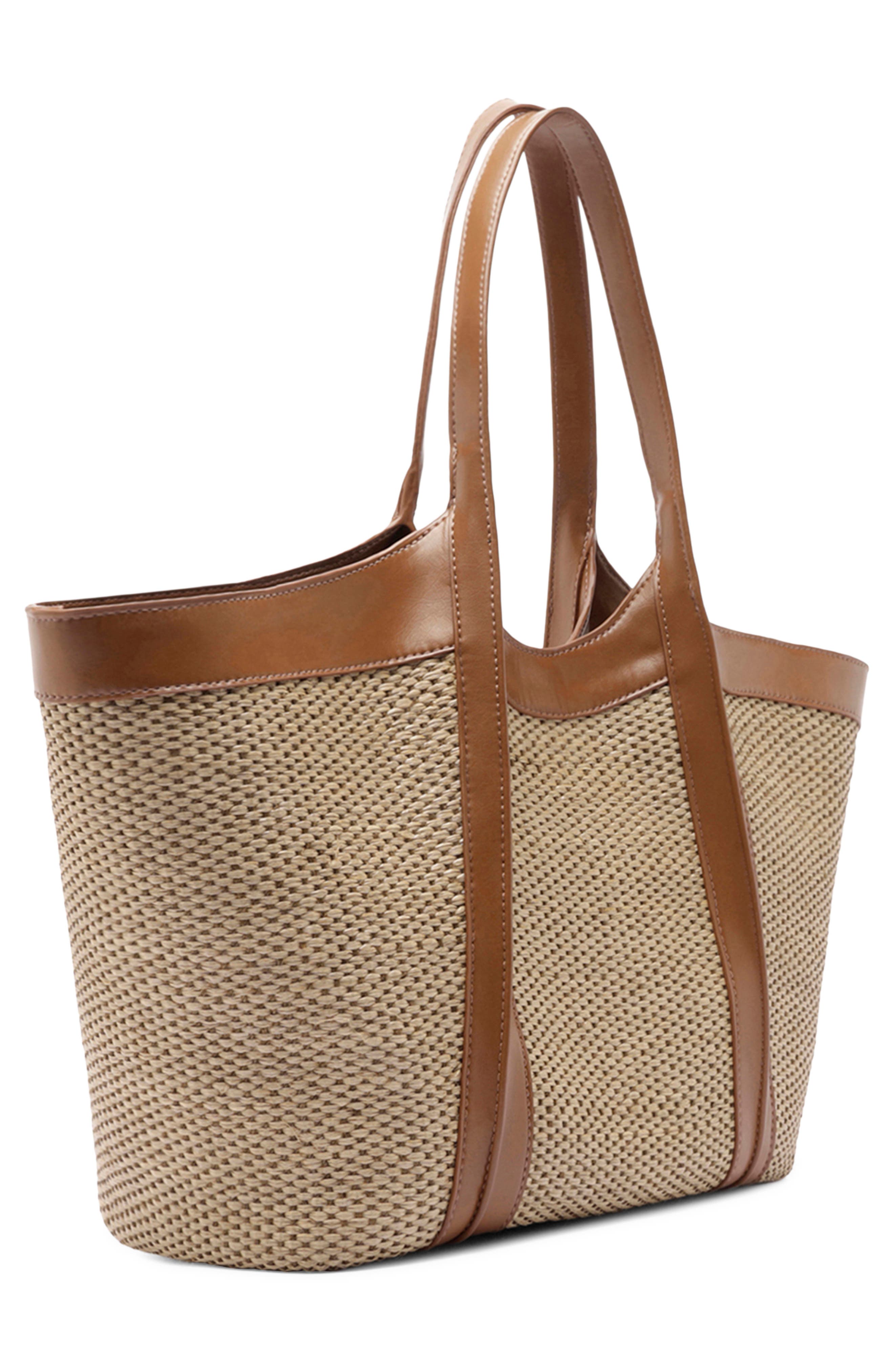 Arezzo Large Liana Shopper Bag, Alternate, color, Soul Natural/ Natural