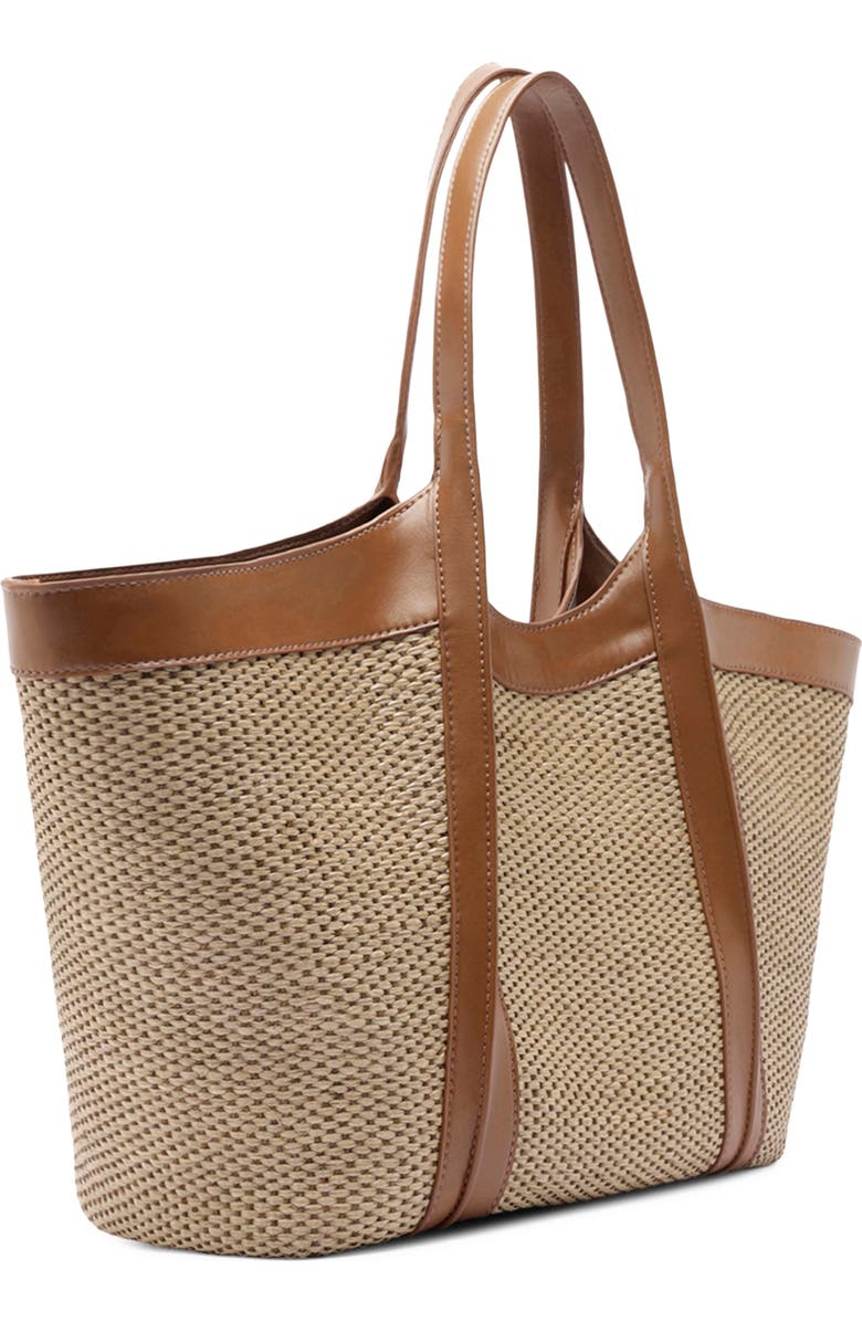 Arezzo Large Liana Shopper Bag, Alternate, color, Soul Natural/ Natural